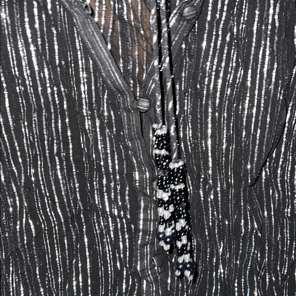 Zara Black and White Striped Top - Picture 5 of 8
